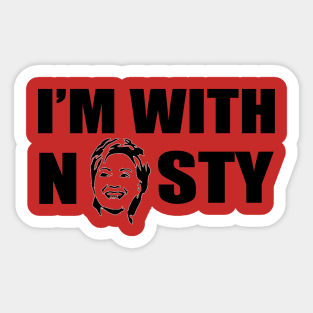 I'M WITH NASTY Sticker